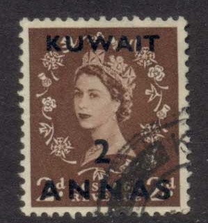 Kuwait-1956-QEII-Wilding-Opt-2a-on-2d-FU