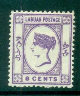 Labuan-1894-Queen-Victoria-8c-bright-violet-MH-lot83108