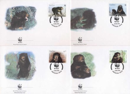 Laos-1994 WWF Sun Bear FDC