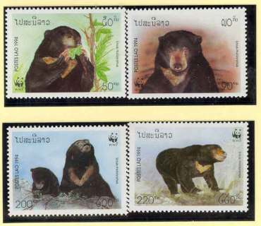 Laos-1994 WWF Sun Bear