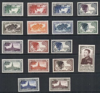 Laos-1951-52-Pictorials-MUH