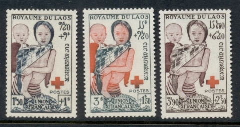 Laos-1953-Red-Cross-MUH