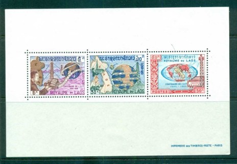 Laos-1965-ITU-Centenary-MS-MLH-lot73630