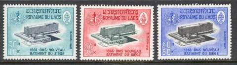 Laos-1966-WHO-World-Health-Organisation-Headquarters-MUH-Lot14411