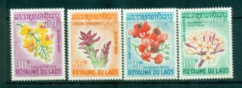 Laos-1967-Flowers-MLH-lot73650