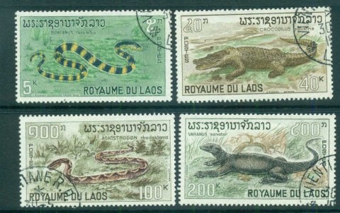 Laos-1967-Reptiles-CTO-lot73652