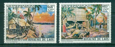 Laos-1972-Paintings-hinge-thins-MLH-lot73683