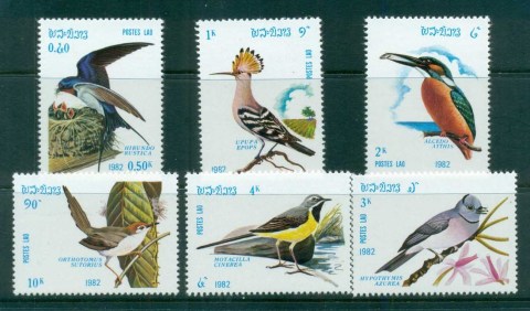 Laos-1982-Birds-MUH-lot82903