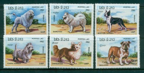 Laos-1982-Dogs-MUH-lot82906