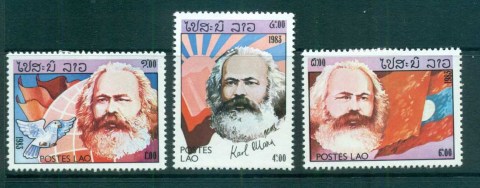 Laos-1983-Karl-marx-MLH-lot73719