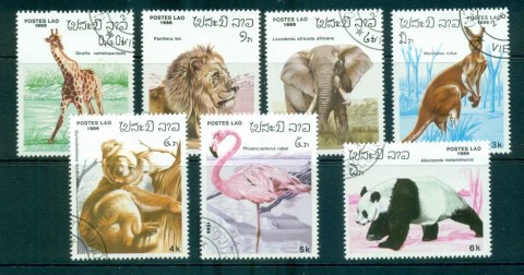 Laos-1986-Zoo-Animals-CTO-lot73725