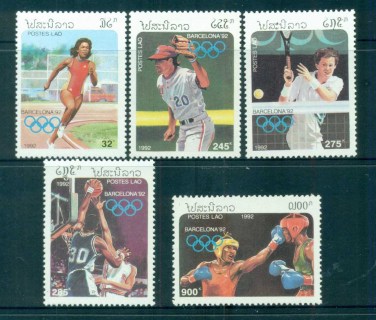 Laos-1992-Summer-Olympics-Barcelona-MUH-lot82920