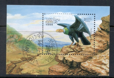 Laos-1994-Prehistoric-Birds-MS-CTO