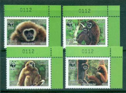 Laos-2008-WWF-White-Handed-Gibbon-MUH-Lot46229