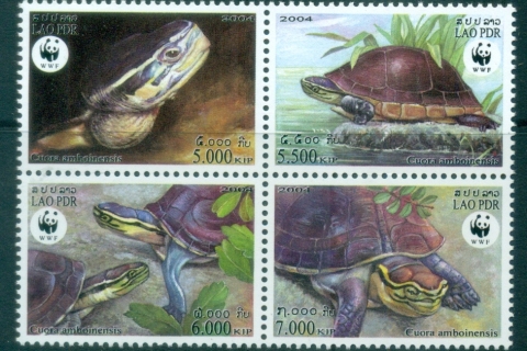 Laos-2004 WWF Malayan Box Turtle