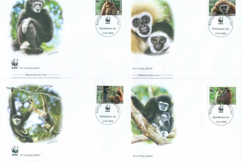 Laos-2008 WWF White Handed Gibbon