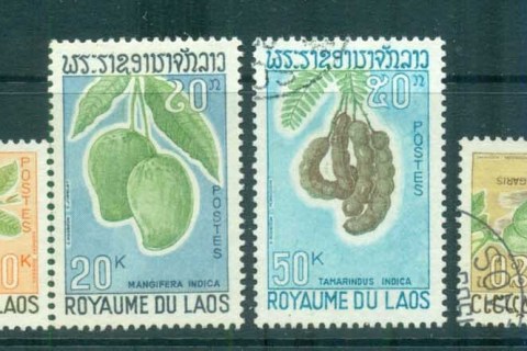 Laos-1967-Fruits-CTO-lot73654