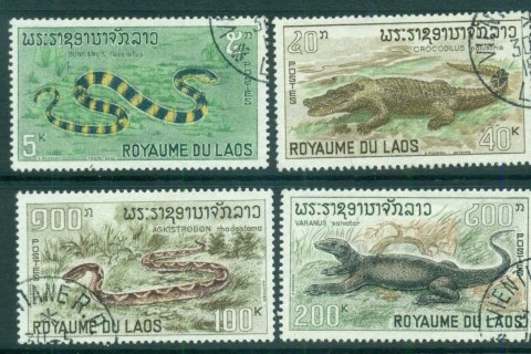 Laos-1967-Reptiles-CTO-lot73652