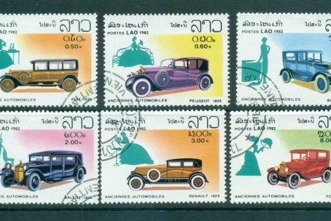 Laos-1982-Classic-Autombiles-CTO-lot73714