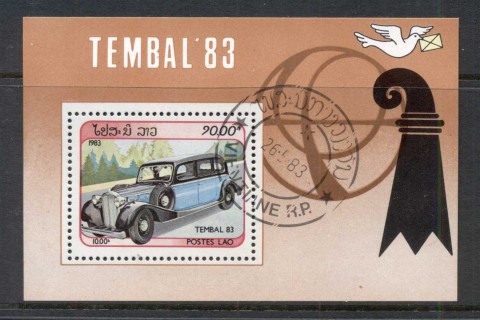 Laos-1983-Vintage-Cars-MS-CTO