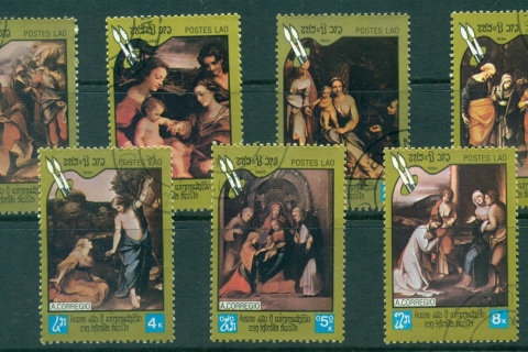 Laos-1984-Paintings-CTO-Lot29333