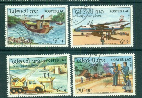 Laos-1984-Reublic-Anniv-jpg-Industry-Transport-CTO-lot73723.jpg