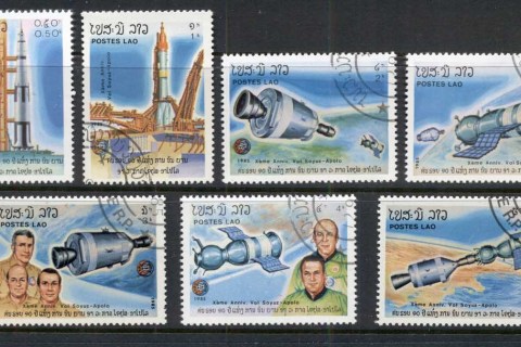 Laos-1985-Apollo-Soyuz-Space-Flight-CTO