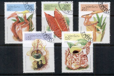 Laos-1995-Insect-Eating-Plants-CTO