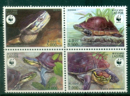 Laos-2004-WWF-Amboina-Box-Turtle-MUH