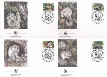 Latvia-1994 WWF Edible Dormouse FDC