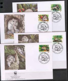 Latvia-1994 WWF Edible Doormouse FDCs