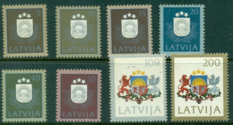 Latvia-1991-National-Arms-MUH