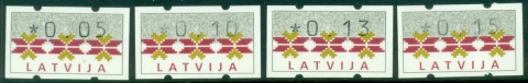 Latvia-1993-FRAMAS-Auto-Labels-MUH