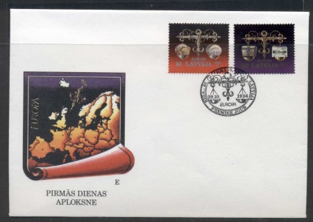 Latvia-1994-Europa-Scientific-Discoveries-FDC