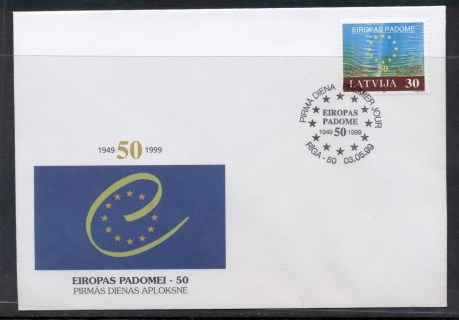 Latvia-1999-Council-of-Europe-FDC