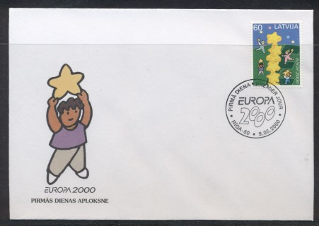 Latvia-2000-Europa-Field-of-Stars-FDC