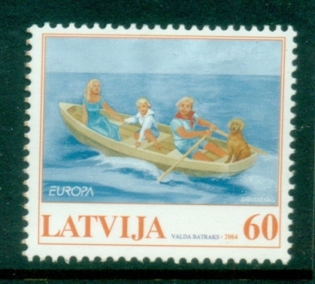 Latvia-2004-Europa-Rowboat-MUH