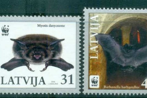 Latvia-2008 WWF Pond Bat, Western Barbastelle