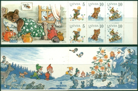 Latvia-1994-Childrens-fairy-Tales-booklet-MUH