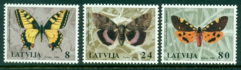 Latvia-1996-Nature-Museum-Insects-Butterflies-MUH