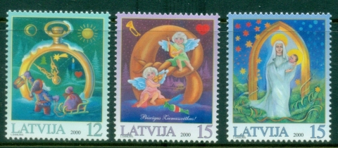 Latvia-2000-Xmas-MUH