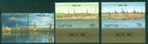 Latvia-2001-Riga-800th-Anniversary-MUH