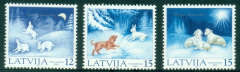 Latvia-2001-Xmas-MUH