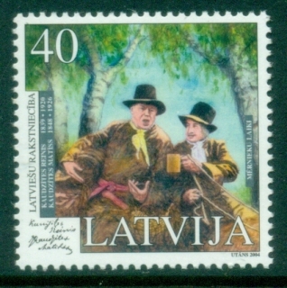 Latvia-2004-Renis-Matiss-Kaudzites-Writers-MUH