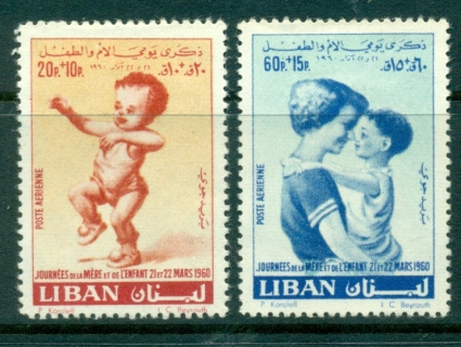 Lebanon-1960-Mother-Child-Day-Airs-2-4-MH-lot36956