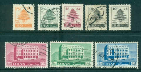 Lebanon-1961-Cedars-Post-Office-Beirut-MLH-FU-lot36965