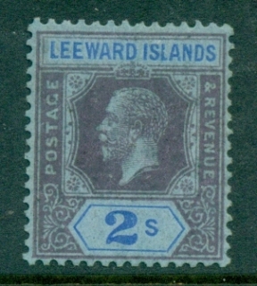 Leeward-Is-1912-22-KGV-Portrait-Wmk-Multiple-Crown-CA-2-MLH