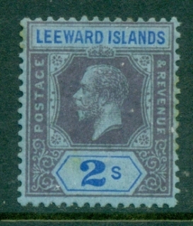 Leeward-Is-1921-32-KGV-Portrait-Wmk-Multiple-Crown-Script-CA-2-tones-MLH