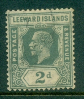 Leeward-Is-1921-32-KGV-Portrait-Wmk-Multiple-Crown-Script-CA-2d-grey-FU