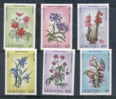 Lesotho-1985-Flowers-MUH